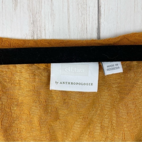 Anthropologie Ett Twa golden yellow top medium - Picture 2 of 5